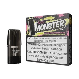 *EXCISED* STLTH Monster Pod Mango Pineapple Peach Ice 2ml Pack of 2 Pods Box of 5