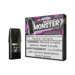 *EXCISED* STLTH Monster Pod Razz Currant Ice 2ml Pack of 2 Pods Box of 5