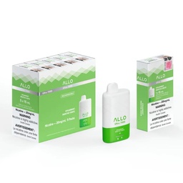 [alv1012b] *EXCISED* Allo Ultra 7000 Disposable Vape 7000 Puff Spearmint Box Of 5