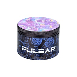 [gfa046] Grinder Pulsar Design Series w/ Side Art Melting Shrooms 4 Piece 2.5"