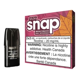 *EXCISED* STLTH Snap Pods British Tobacco 2ml Pack of 2 Pods Box of 5