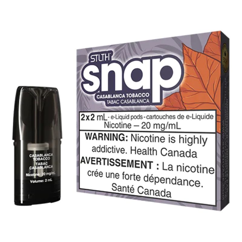 *EXCISED* STLTH Snap Pods Casablanca Tobacco 2ml Pack of 2 Pods Box of 5