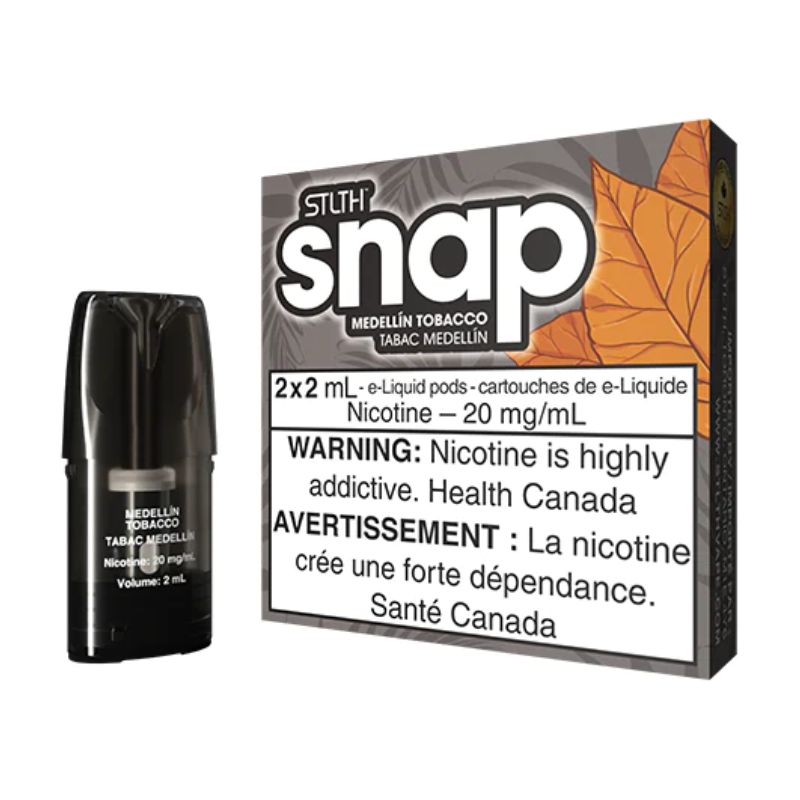 *EXCISED* STLTH Snap Pods Medellin Tobacco 2ml Pack of 2 Pods Box of 5
