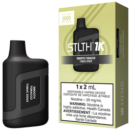 [sth1719b] *EXCISED* STLTH 1K Disposable Vape 1000 Puff Smooth Tobacco Box Of 6