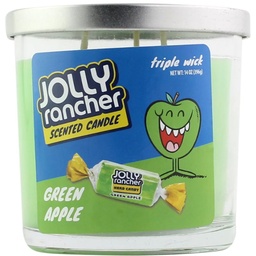 [sts113b] Candle Jolly Rancher 14oz Green Apple Box of 4