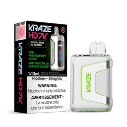[krv1103b] *EXCISED* Disposable Vape Kraze HD7K Kiwi Passionfruit Guava 13ml Box of 5
