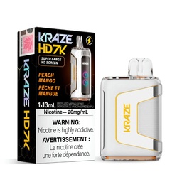 [krv1104b] *EXCISED* Disposable Vape Kraze HD7K Peach Mango 13ml Box of 5