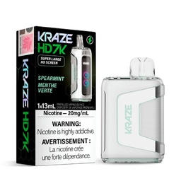 [krv1107b] *EXCISED* Disposable Vape Kraze HD7K Spearmint 13ml Box of 5
