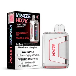 [krv1108b] *EXCISED* Disposable Vape Kraze HD7K Strawberry Ice 13ml Box of 5