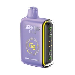 [gbv1218b] *EXCISED* Disposable Vape Geek Bar Pulse Grape Honeydew Ice 16ml Box of 4