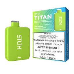 [sth1905b] *EXCISED* STLTH Titan Disposable Vape Green Apple Ice Box Of 5