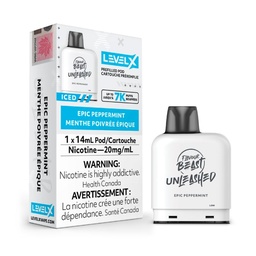[fvb1321b] *EXCISED* Disposable Vape Flavour Beast Unleashed Pod Epic Peppermint 14ml Box of 6
