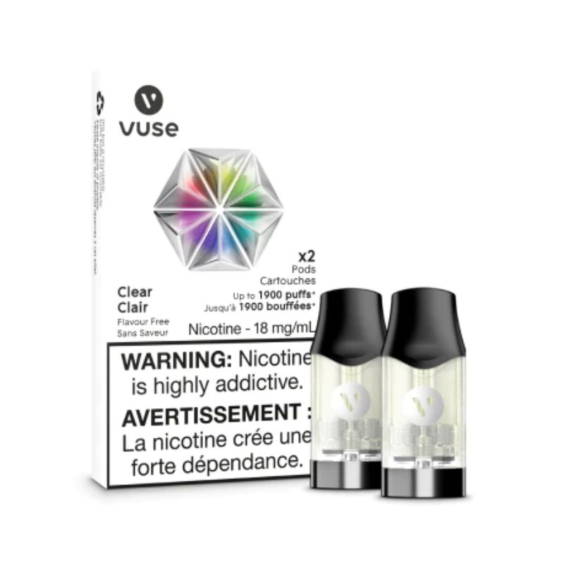 *EXCISED* Vuse ePod Clear 1.9ml Pack of 2 Pods