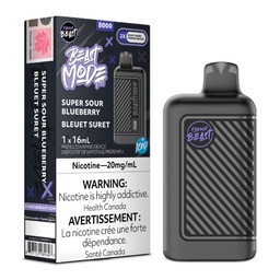 [fvb1424b] *EXCISED* Flavour Beast Beast Mode Disposable Vape Rechargeable Super Sour Blueberry Iced Box Of 5