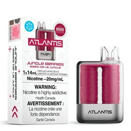 [nvz1006b] *EXCISED* Atlantis by NVZN Disposable Vape Rechargeable Jungle Berries Box Of 5