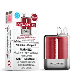 [nvz1010b] *EXCISED* Atlantis by NVZN Disposable Vape Rechargeable Strawberry Watermelon Twist Box Of 5