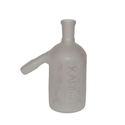 [kmgac008] Glass Ash Catcher Karma Sandblasted 14mm 45 Degree