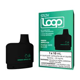 [sth2404b] *EXCISED* STLTH Loop Pod Pack - Green Apple Ice Box of 5