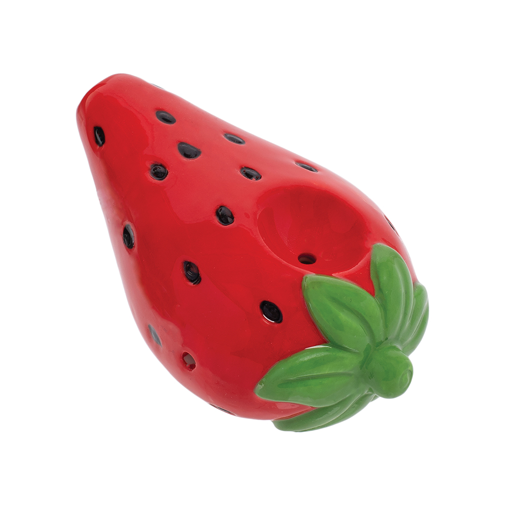 Ceramic Pipe Wacky Bowlz Strawberry 3.5"