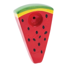[gfa086] Ceramic Pipe Wacky Bowlz Watermelon Slice 3.75"
