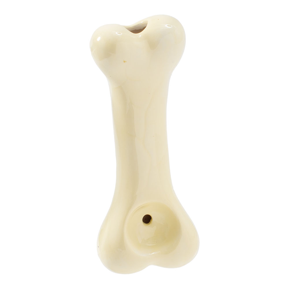 Ceramic Pipe Wacky Bowlz Dog Bone 3.75"