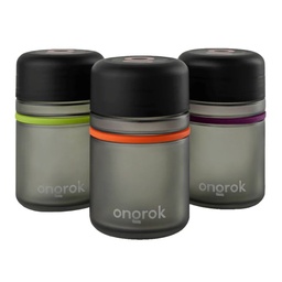 [ogk024] Glass Storage Jar Ongrok Child Resistant 180ml 14 gram Pack of 3