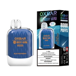[oxb1002b] *EXCISED* Oxbar Rocky Vapor G8000 Blue Raspberry Box of 5