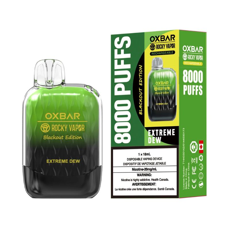 *EXCISED* Oxbar Rocky Vapor G8000 Extreme dew Box of 5