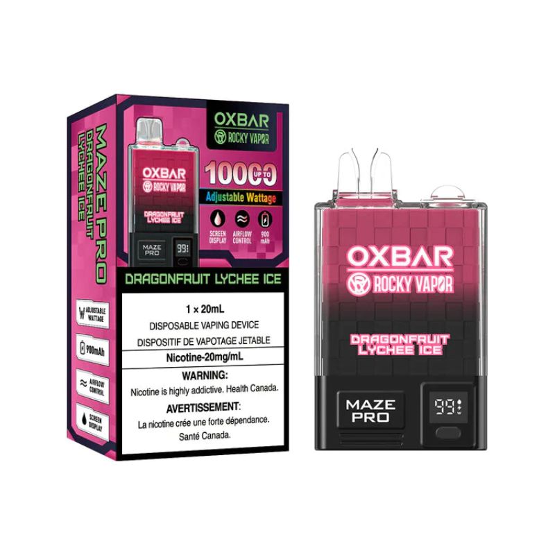 *EXCISED* Oxbar Maze Pro 10K Dragonfruit Lychee Ice Box of 5