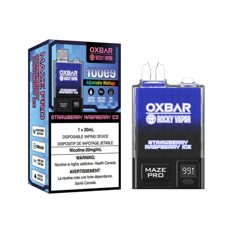 *EXCISED* Oxbar Maze Pro 10K Strawberry Raspberry Ice Box of 5