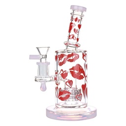 [gfa105] Glass Bong Lipstick Kiss 8"