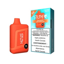 [sth1829b] *EXCISED* STLTH 8K Pro Disposable Vape 8000 Puff Blood Orange Ice Box Of 5