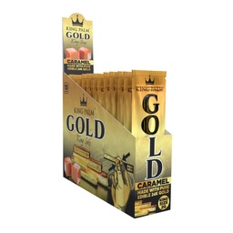 [ooz093b] King Palm Caramel Gold King Size Cones 1 Per Pack Box of 15