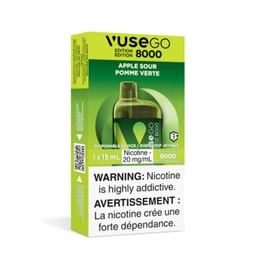[imp201b] *EXCISED* Vuse GO 8000 Apple Sour 15ml Box of 10