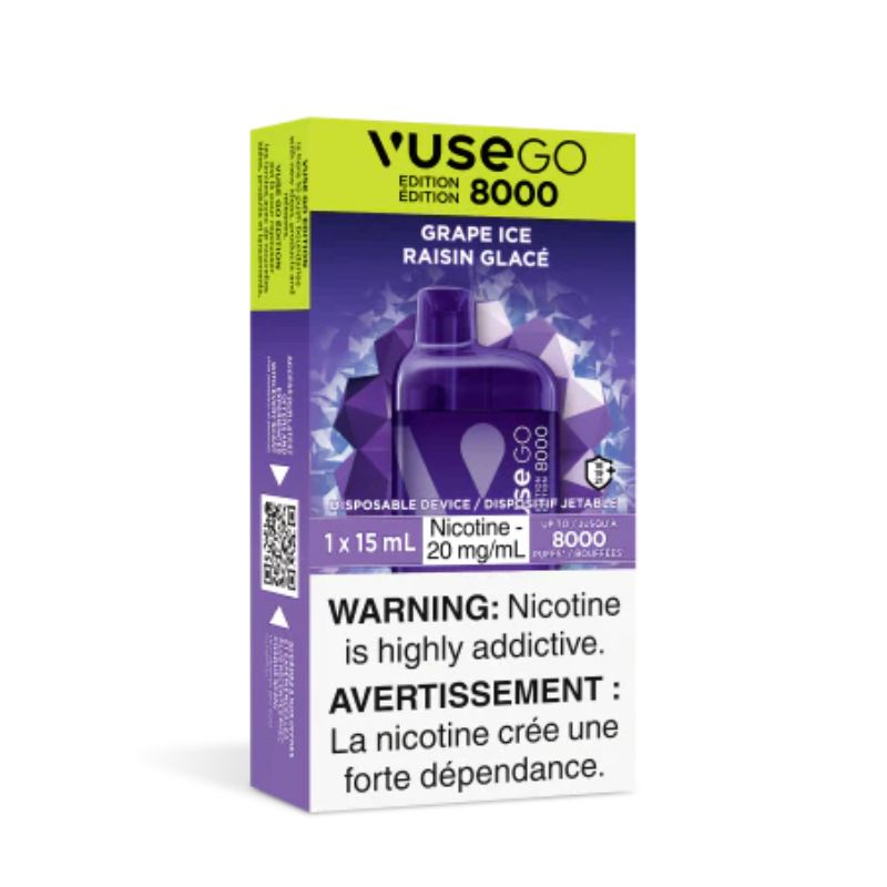 *EXCISED* Vuse GO 8000 Grape Ice 15ml Box of 10
