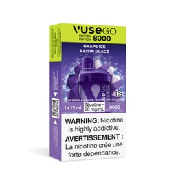 [imp207b] *EXCISED* Vuse GO 8000 Grape Ice 15ml Box of 10