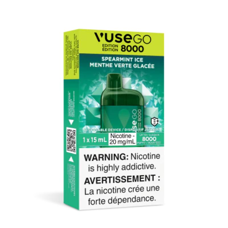 *EXCISED* Vuse GO 8000 Spearmint Ice 15ml Box of 10