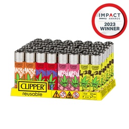 [clp037b] Lighters Clipper Weed Bros Series Box of 48
