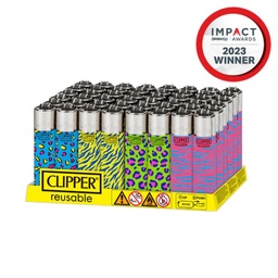 [clp039b] Lighters Clipper Pop Animal Print Series Box of 48