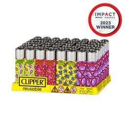 [clp045b] Lighters Clipper Psycho Stickers Series Box of 48