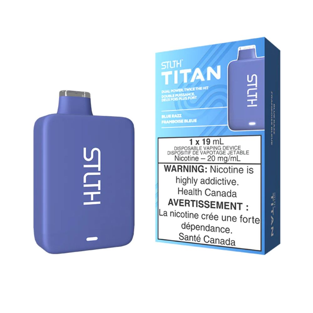 *EXCISED* STLTH Titan Disposable Vape Blue Razz Box Of 5