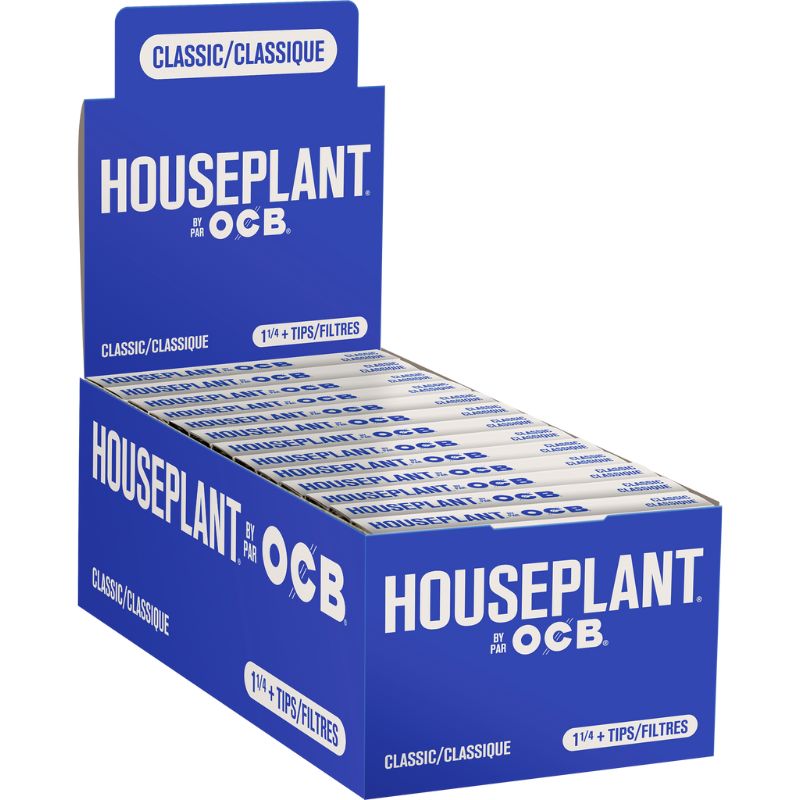 Rolling Papers Houseplant by OCB Classic 1.25 With Filters Box of 24