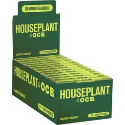 [ocb038b] Rolling Papers Houseplant by OCB Bamboo 1.25 Box of 24 With Filters