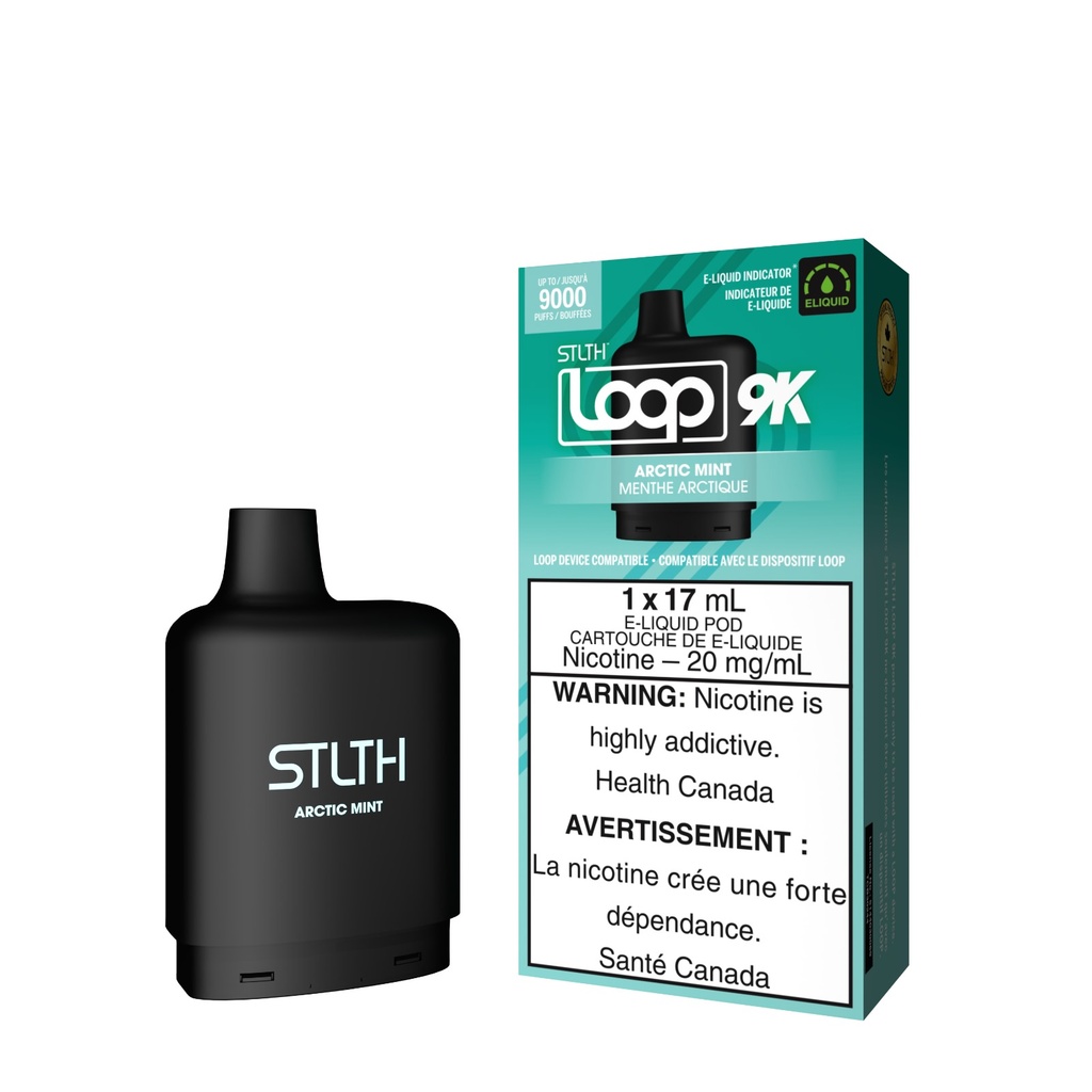 STLTH Loop 2 9K Pod Artic Mint Box of 5
