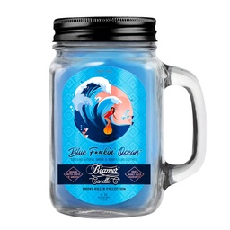 [skh1004] Candle Beamer Smoke Killer Collection Blue F*#kin' Ocean Large Glass Mason Jar 12oz