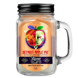 [skh1013] Candle Beamer Smoke Killer Collection Detroit Apple Pie Large Glass Mason Jar 12oz