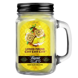 [skh1020] Candle Beamer Smoke Killer Collection Lemon Pound Cake Cake Cake Large Glass Mason Jar 12oz