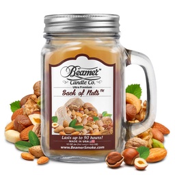 [skh1030] Candle Beamer Smoke Killer Collection Sack of Nuts Large Glass Mason Jar 12oz