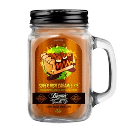 [skh1034] Candle Beamer Smoke Killer Collection Super High Caramel Pie Large Glass Mason Jar 12oz