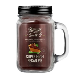 [skh6011] Candle Beamer Aromatic Home Series Super High Pecan Pie Large Glass Mason Jar 12oz